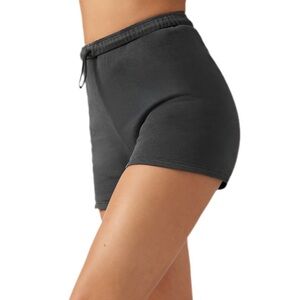 Women’s Black High-Waist Stretch Shorts